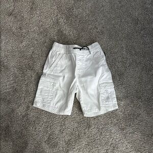 White Cargo Shorts
